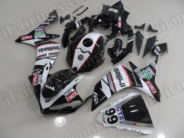 Motorcycle fairings/body kits for 2007 2008 Yamaha YZF R1 STERILGARDA paint.