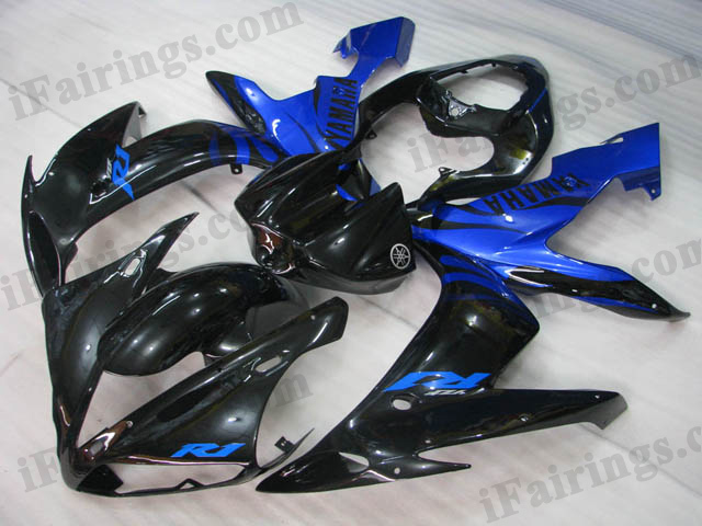 YZF-R1 2004 2005 2006 black and blue fairings, 2004 2005 2006 R1 replacement.