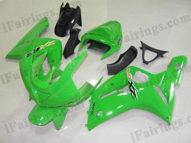 2003 2004 ZX6R 636 green fairing kits