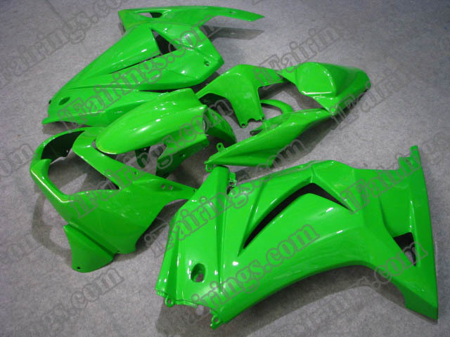 2008 to 20112 Ninja 250R lime green fairings - Click Image to Close