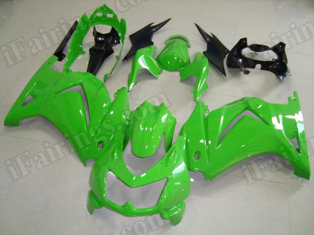 Best quality motorcycle fairing sets for Kawasaki Ninja 250R EX250 2008 to 2012 lime green.