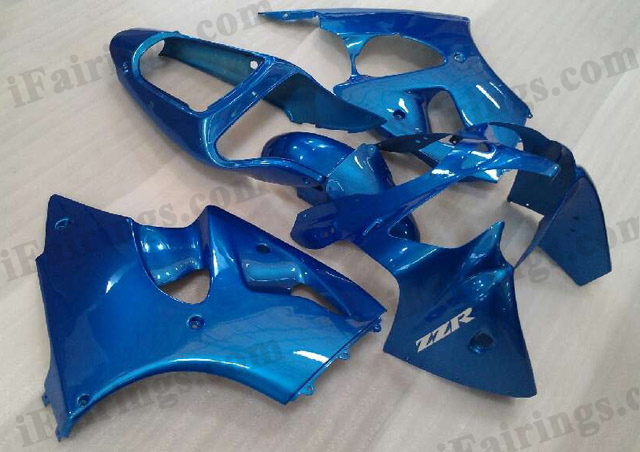 Motorcycle fairings for Kawasaki Ninja ZX6R 2000 2001 2002 blue.