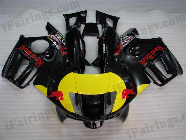 1997 1998 CBR600 black red bull fairing kits.