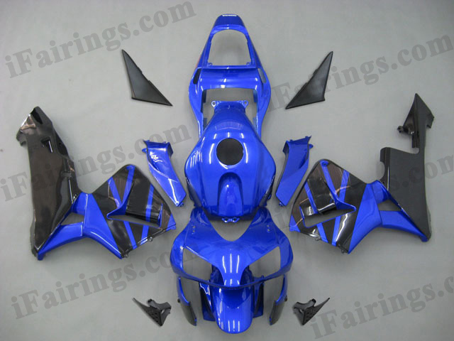 2003 2004 CBR600RR blue and black fairing sets.