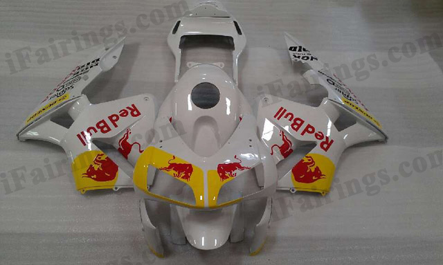 2003 2004 Honda CBR600RR RedBull pearl white fairing kits