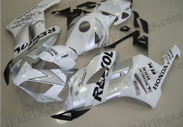 2004 2005 CBR1000RR Custom white/silver repsol fairing kits