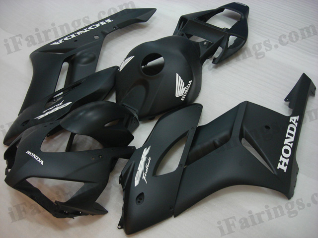 2004 2005 Honda CBR1000RR flat black fairing kits.