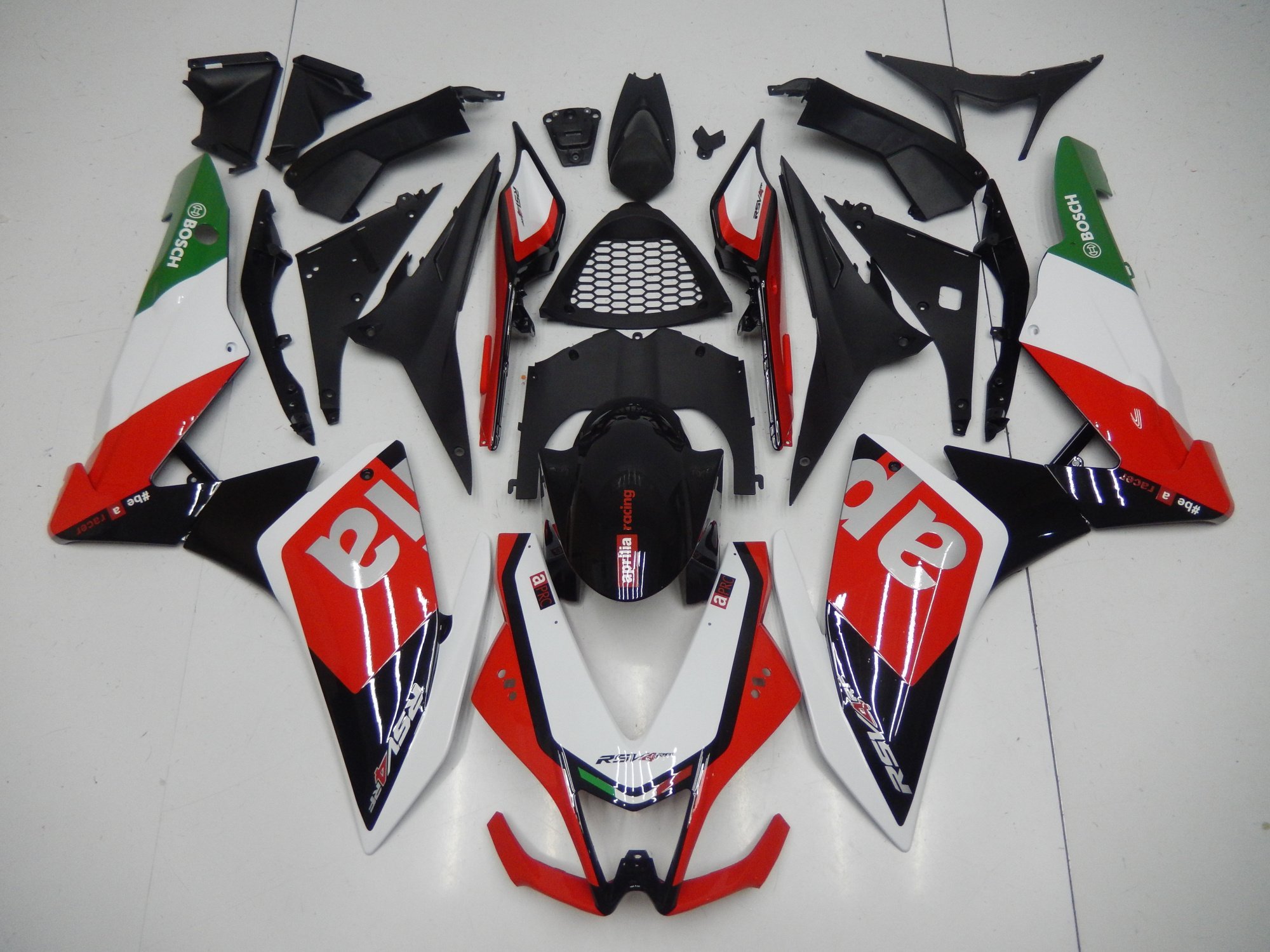 RSV4 2009 2015 RED BLACK WHITE - Click Image to Close