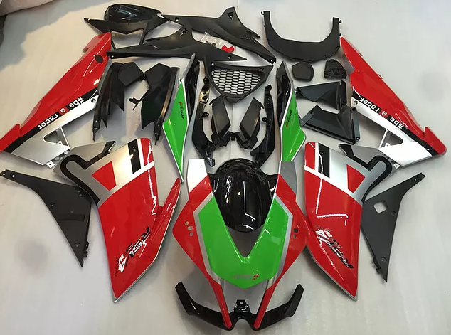 2010 Aprilia RSV4 Red Green Silver