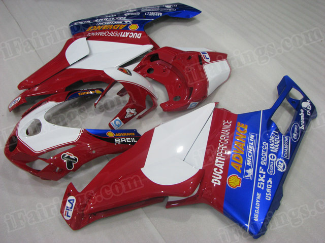 2003 2004 Ducati 749/999 customized FILA scheme fairing kits.