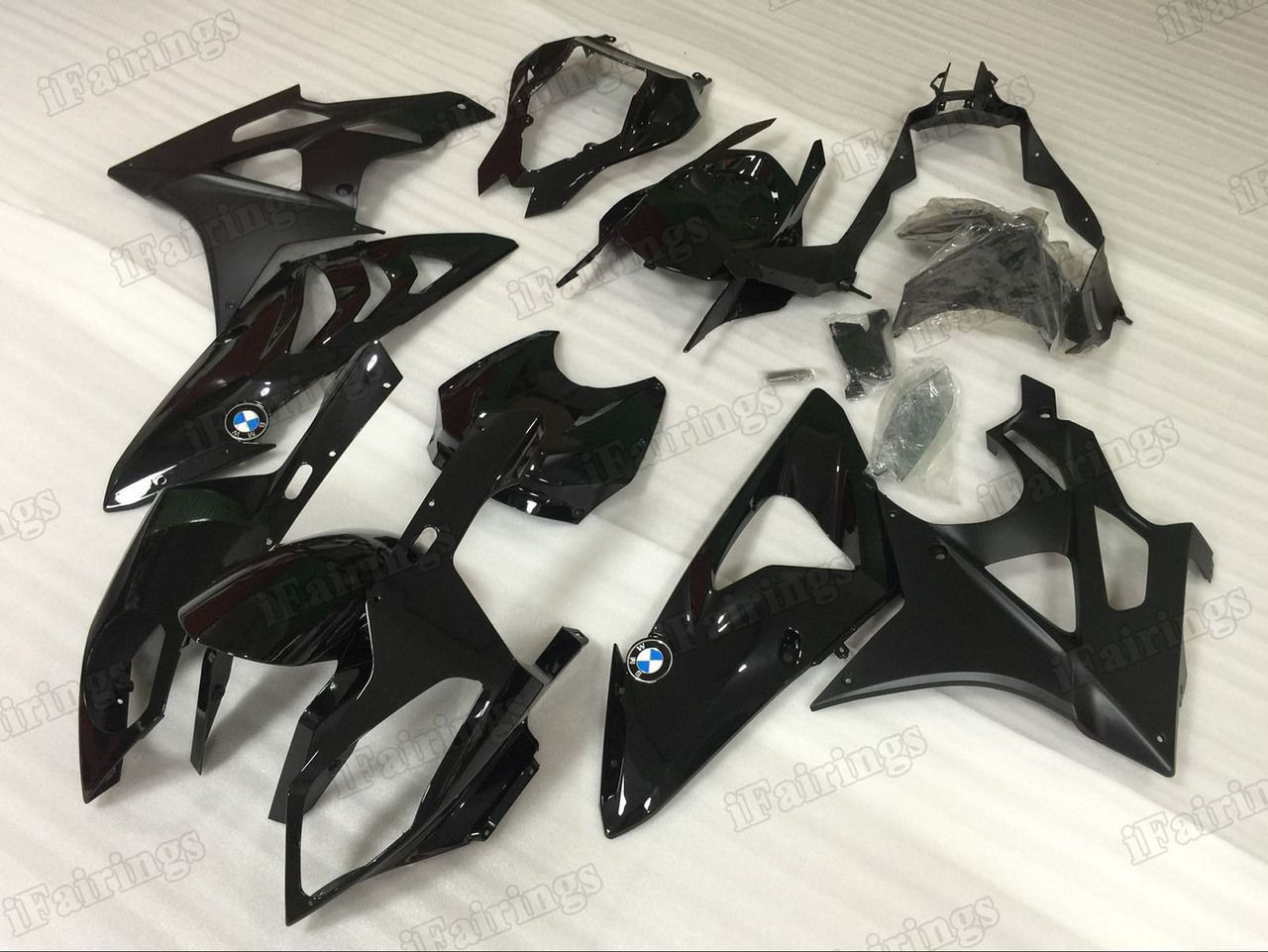 2009 2010 2011 2012 2013 2014 BMW S1000RR black fairings.