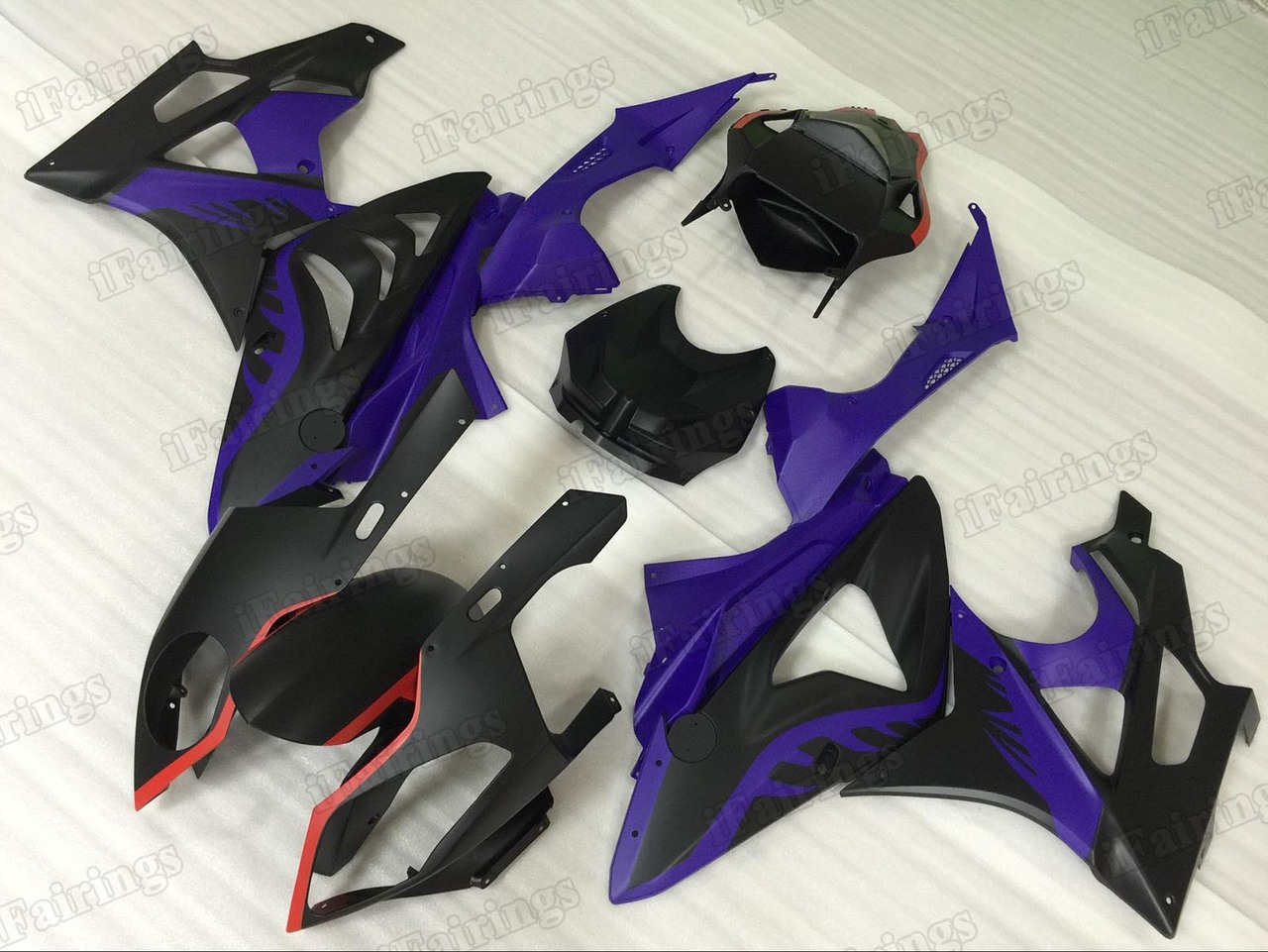 2009 2010 2011 2012 2013 2014 BMW S1000RR black and blue fairing kit.