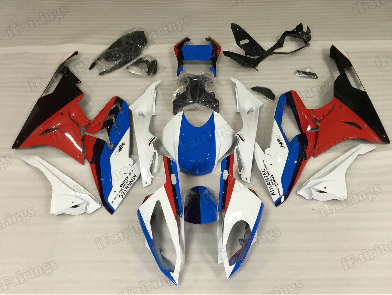 2015 2016 BMW S1000RR white red and black fairings