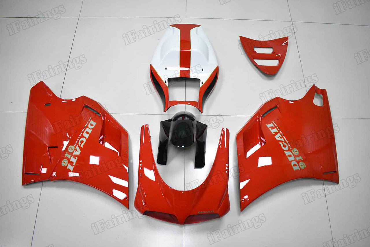 Ducati 748/916/996 red and white fairing sets.