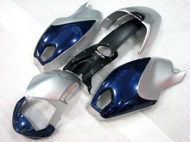 Ducati Monster 696/796/1100 silver and blue fairings.
