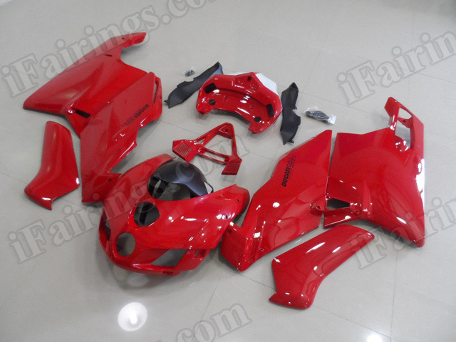 2005 2006 Ducati 749/999 red, white and black fairings/bodywork.