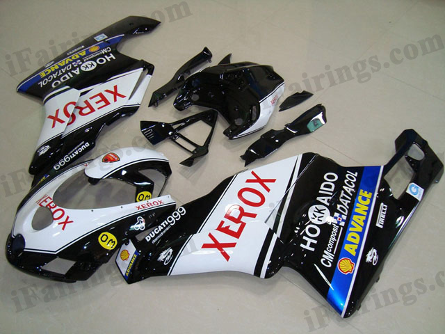 aftermarket fairing kit for Ducati 749/999 2005 2006 black xerox scheme.