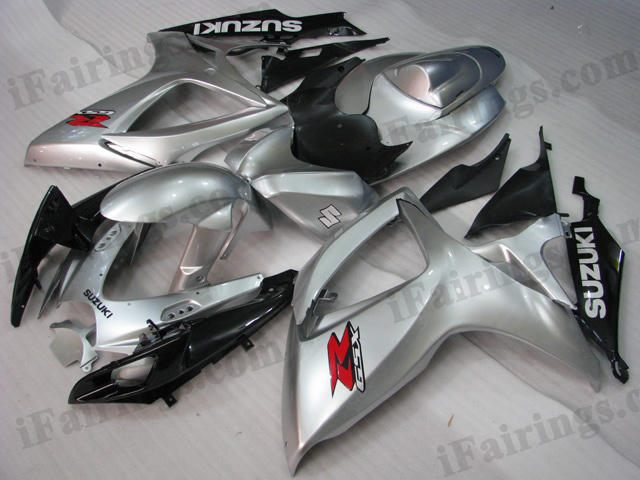 2006 2007 GSXR600/750 silver fairings, 2006 2007 GSXR600/750 decals.