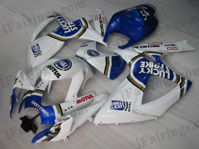 2006 2007 GSXR600/750 Lucky Strike fairings, GSXR600/750 2006 2007 replacement body kits.