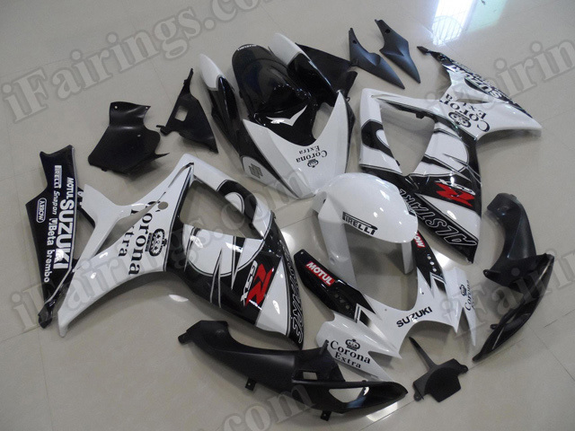 Motorcycle fairings/body kits for 2006 2007 Suzuki GSX R 600/750 Corona replica.